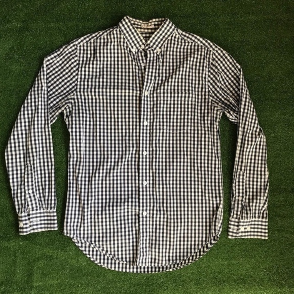 Merona Classic Fit Checkered Button Up